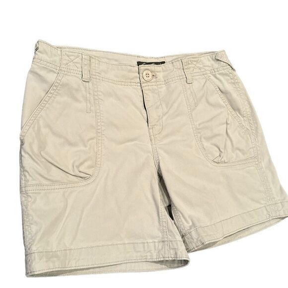 Eddie Bauer Mercer Fit  Khaki Shorts Size 4 - Picture 1 of 7